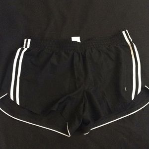 Black athletic shorts